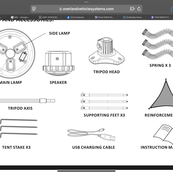 Overland Solar LED Light with Handle - Picture 12 of 16